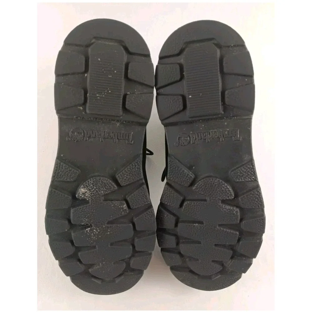 Timberland Waterproof Kids Boots 6 Inch Black Leather Size 5.5‎ Big Boy Shoes